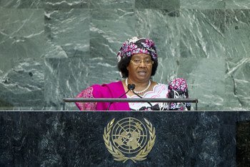 President Joyce Banda of Malawi addresses General Assembly.