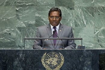 President Mohamed Waheed of Maldives addresses General Assembly.