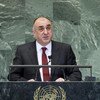 Foreign Minister Elmar Mammadyarov of Azerbaijan addresses the General Assembly.