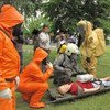 Training course on emergency response to chemical weapons.