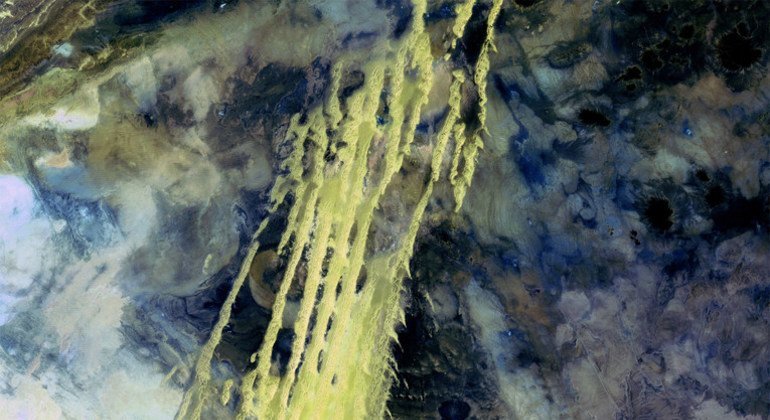 Imagen tomada por un satélite de la NASA