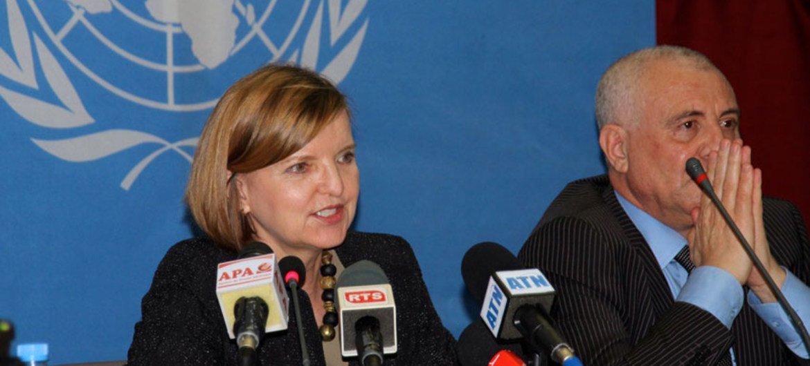 Karin Landgren, Special Representative of the Secretary-General for Liberia.