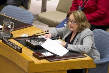Justice Shireen Avis Fisher, President of the Special Court for Sierra Leone, addresses the Security Council.