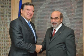 EU Commission President José Manuel Barroso (left) amd FAO Director-General José Graziano da Silva.
