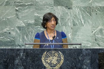La Haut Commissaire des Nations Unies aux droits de l’homme, Navi Pillay. ONU Photo/Rick Bajornas