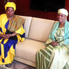 Acting Joint Special Representative Aïchatou Mindaoudou (right) and Nkosazana Dlamini-Zuma of the African Union.