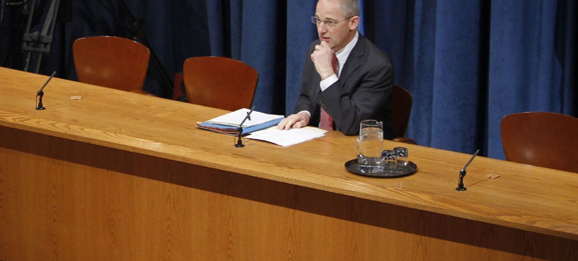 Le porte-parole du Secrétaire général de l'ONU, Martin Nesirky.