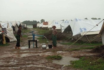 A camp for internally displaced people from the earlier wave of violence that shook Myanmar's Rakhine state. UNHCR Myanmar