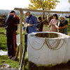 Collecting groundwater samples in Kosovo to test for depleted uranium.