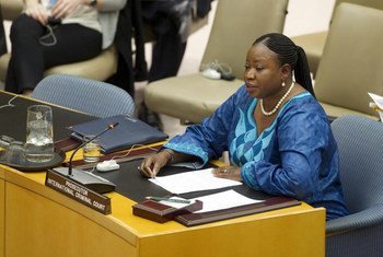 International Criminal Court (ICC) prosecutor Fatou Bensouda addresses the Security Council.