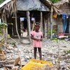 Small children like Stechina Alexis in Marigot, Haiti, are the most vulnerable in the aftermath of Hurricane Sandy.