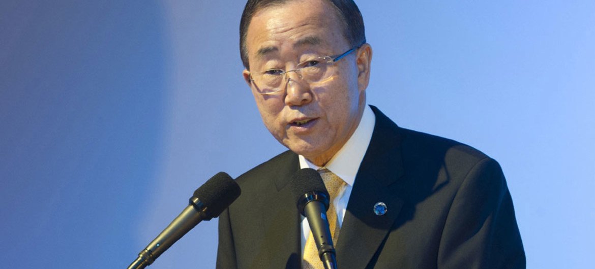 Le Secrétaire général de l’ONU, Ban Ki-moon.