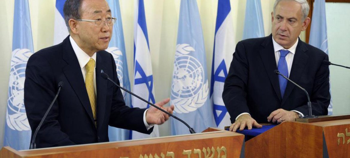 Ban y Netanyahu (Foto de archivo: Evan Schneider)
