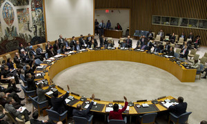 Le Conseil de sécurité des Nations Unies en séance publique.