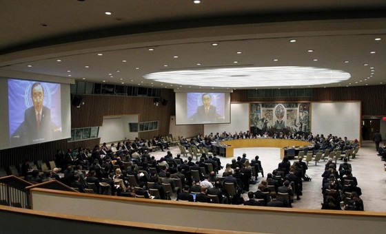 После проведения ряда встреч в регионе, Пан Ги Мун проинформировал Совет Безопасности о ситуации на Ближнем Востоке