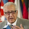 Joint Special Representative of the UN and the League of Arab States for the crisis in Syria, Lakhdar Brahimi, briefs reporters.