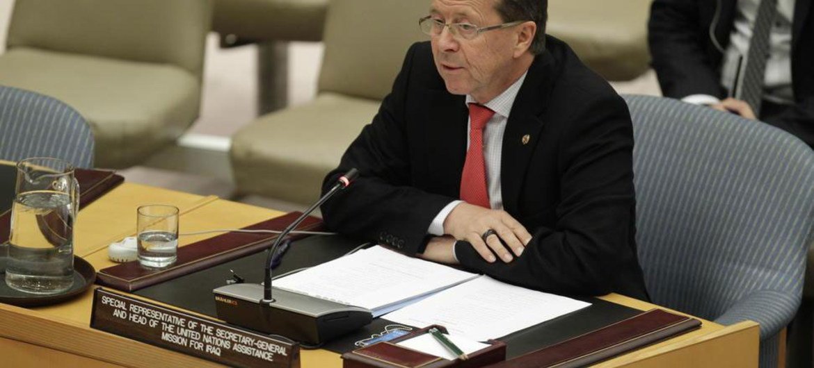 Special Representative for Iraq Martin Kobler briefs the Security Council.