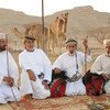 традиционное чтение стихов   бедуинами ОАЭ