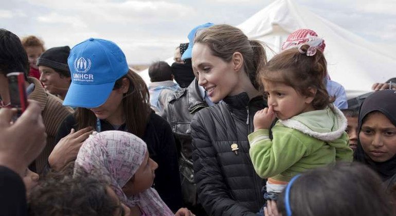 Angelina Jolie, enviada especial del Alto Comisionado de las Naciones Unidas para los Refugiados.