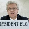 Remigiusz Henczel of Poland, elected as president of the Human Rights Council for 2013.