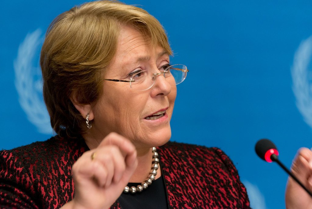 La Haute-Commissaire des Nations Unies aux droits de l'homme, Michelle Bachelet