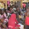 Civilians seeking refuge in the UN compound in the city of Wau, South Sudan.