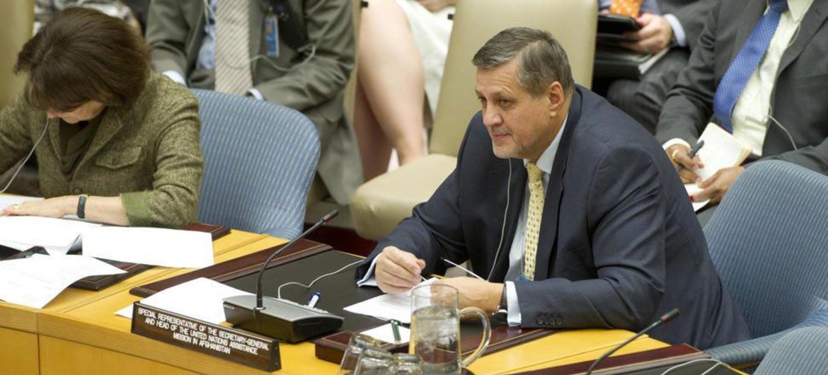 Special Representative for Afghanistan Ján Kubiš briefs the Security Council.