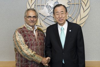 L'ancien Président du Timor-Leste, José Ramos-Horta (à gauche), avec le Secrétaire général de l'ONU, Ban Ki-moon.