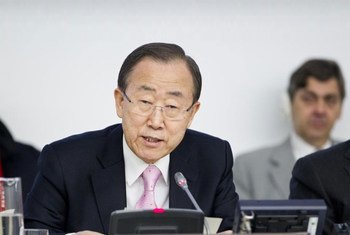 Secretary-General Ban Ki-moon briefs the General Assembly on UN priorities for 2013.