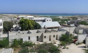 Building construction in a section of Mogadishu.