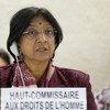 La Haut Commissaire des Nations Unies aux droits de l’homme, Navi Pillay.