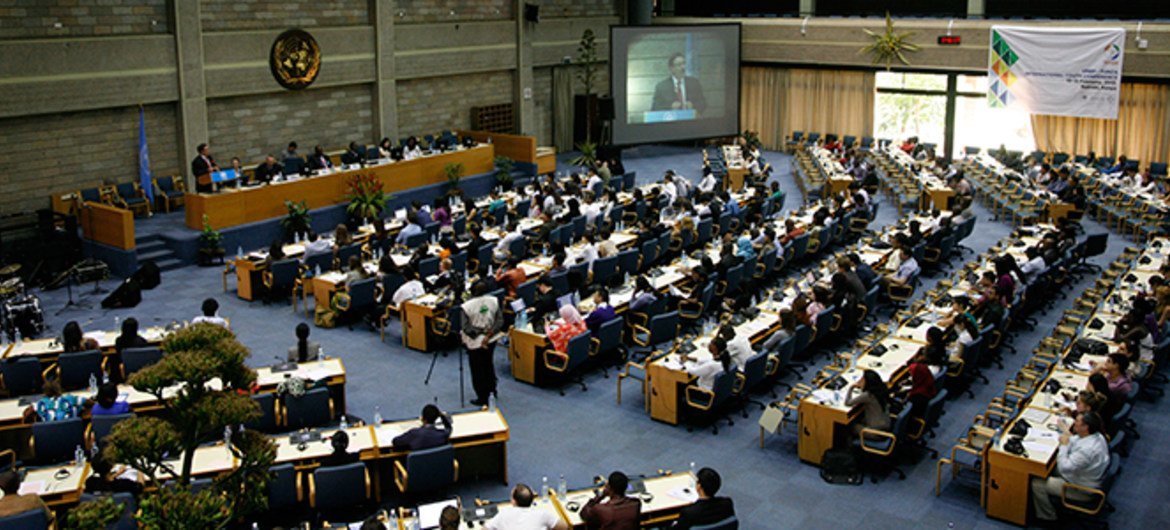 The TUNZA International Youth Conference opens at UNEP Headquarters in Nairobi, Kenya.