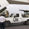 Peacekeepers attached to the UN Mission in Liberia (UNMIL) at Tapeta, 250 Kilometers East of Monrovia.