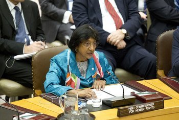 High Commissioner for Human Rights Navi Pillay addresses the Security Council open debate on protection of civilians in armed conflict.