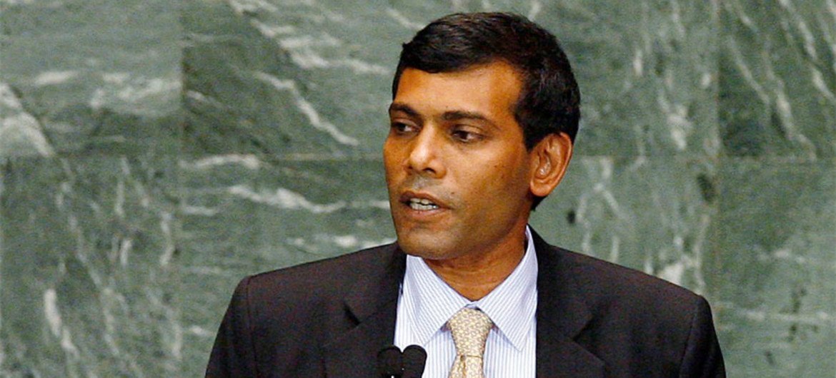 El ex presidente de Maldivas ha sido condenado a 13 años de prisión. Foto: ONU/Devra Berkowitz