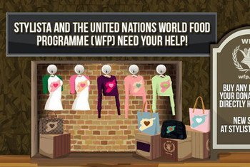 The Stylista game lets users buy virtual limited edition goods that will contribute to WFP's operations inside Syria.