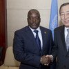 Presidente de la República Democrátida del Congo, Joseph Kabila, y Ban Ki-moon