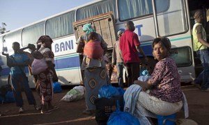 With the resumption of country bus services, some people have been returning home from cities like Bamako.