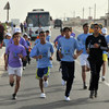 Des coureurs du marathon de Gaza, en  2012.