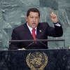 Venezuelan President Hugo Chávez addresses the UN General Assembly in 2009.