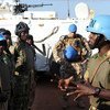联合国维和士兵在阿卜耶伊地区巡逻。联合国图片/Tim McKulka
