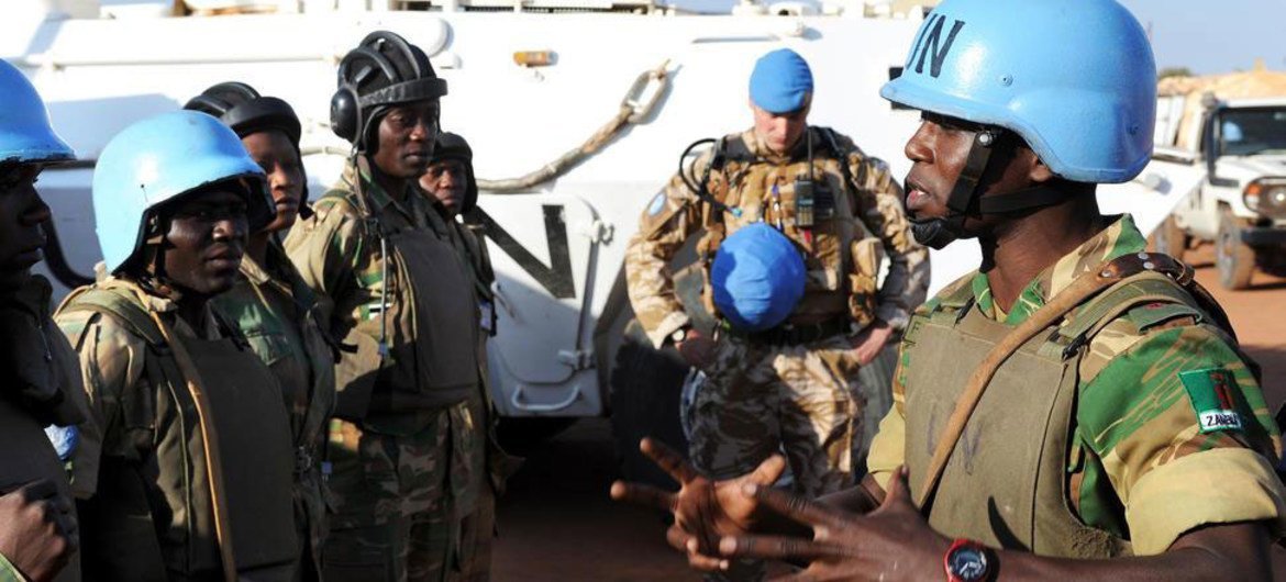 UN peacekeepers on patrol in Sudan’s Abyei region.
