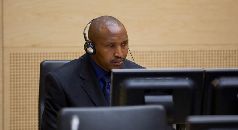 Bosco Ntaganda, lors de sa comparution préliminaire devant la Cour pénale internationale, en mars 2013.