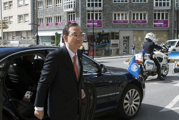 Le Secrétaire général Ban Ki-moon en visite officielle en Andorre.
