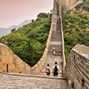 Des touristes sur la muraille de Chine.