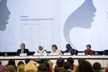 Panel members react to comments from participants at the Conference on Women’s Leadership in the Sahel.
