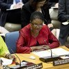 La Secrétaire générale adjointe aux affaires humanitaires, Valerie Amos, s'adresse au Conseil de sécurité.