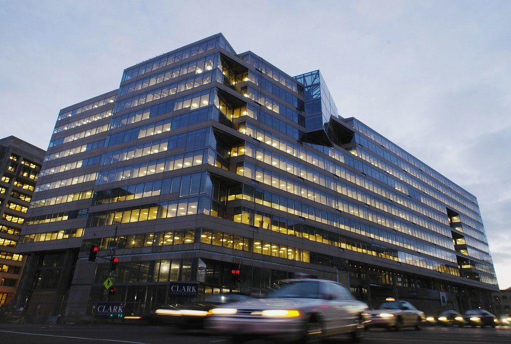 国际货币基金组织位于华盛顿的总部。 