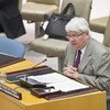 Under-Secretary-General for Peacekeeping Operations Hervé Ladsous, briefs the Security Council on the African Union-UN mission in Darfur (UNAMID).