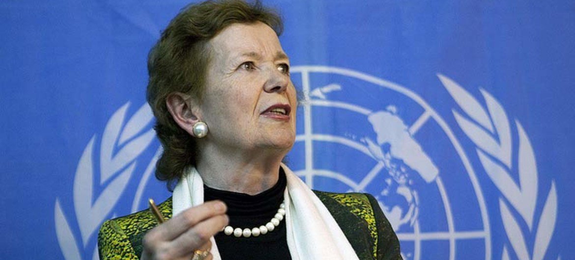L'Envoyée spéciale du Secrétaire général pour la région des Grands Lacs, Mary Robinson.